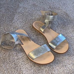 Silver sandals